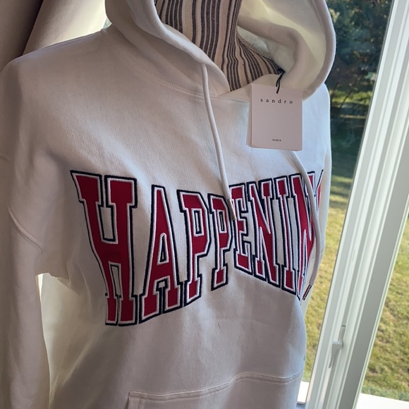 NWT SANDRO HOODED SWEATSHIRT size1 - Picture 4 of 11